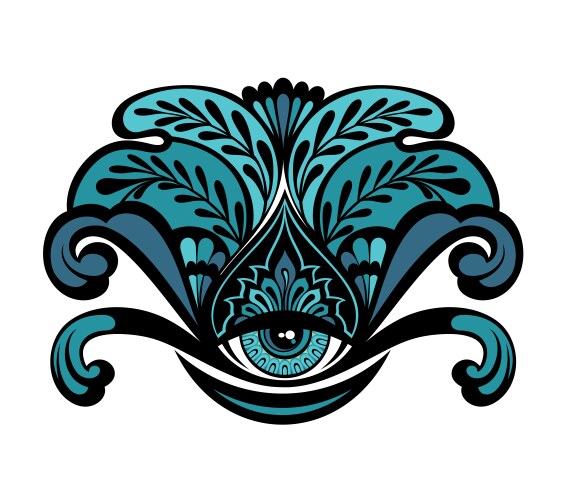 Eye symbol tattoo Vector Image