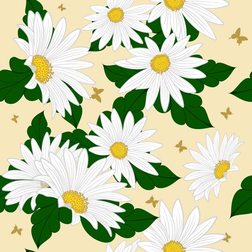 Floral seamless background Royalty Free Vector Image