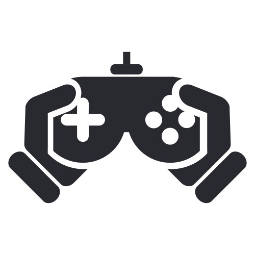 Vintage handheld game console icon Royalty Free Vector Image