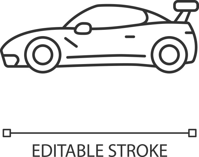 Supercar linear icon Vector Image
