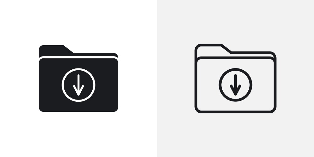 Folder Icons Glossy Vector Images (over 860)