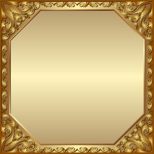 Golden Decorative Frame Royalty Free Vector Image