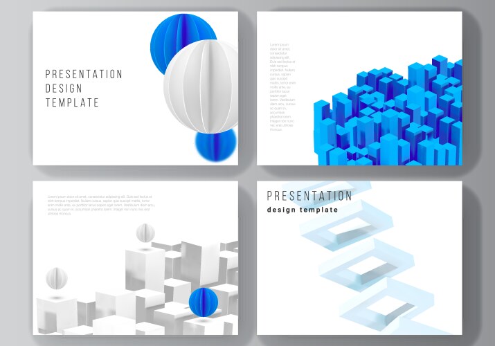 Layout presentation slides design vector image