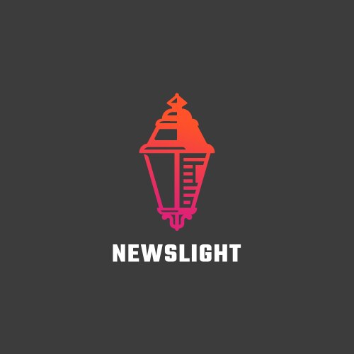 News light abstract sign symbol or logo vector image