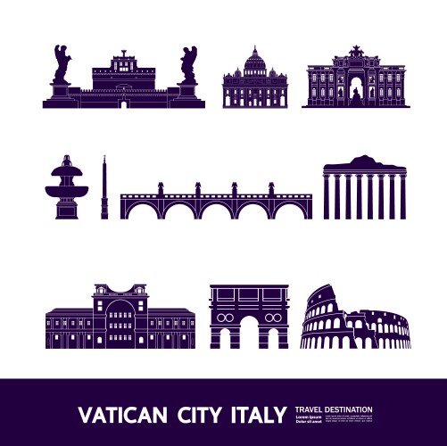 Italy travel destination vector image