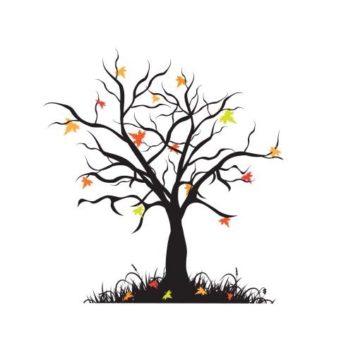 Tree with roots Royalty Free Vector Image - VectorStock