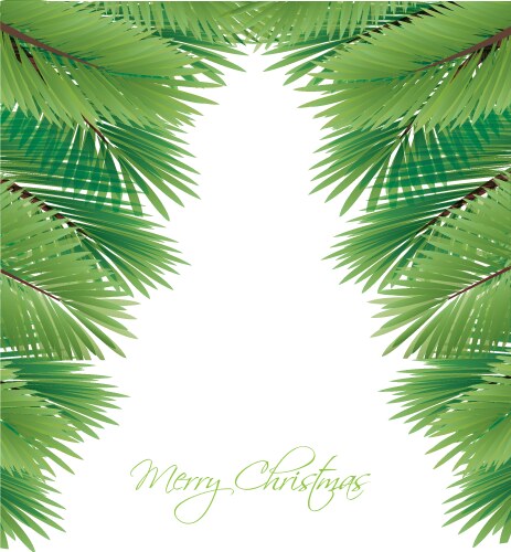 Green christmas pine tree Royalty Free Vector Image