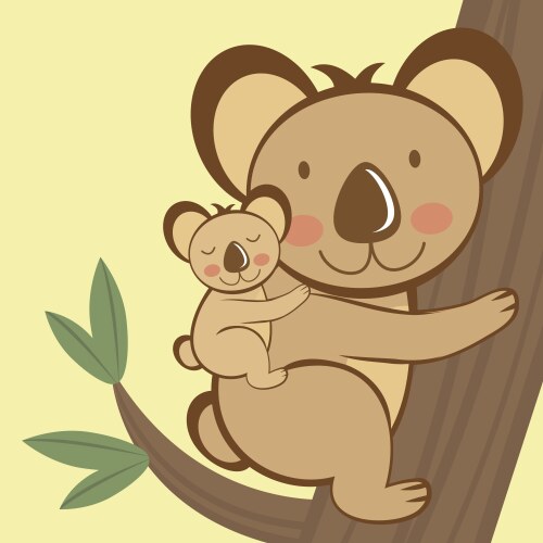 Koala australian animal Royalty Free Vector Image