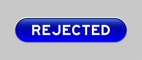 blue color capsule shape button with word vector image