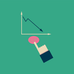 flat web icon on stylish background growing vector image