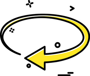 refresh icon design vector image