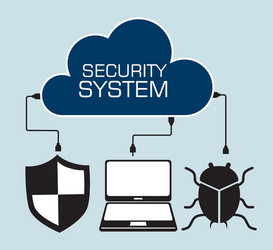 security system and surveillance vector image