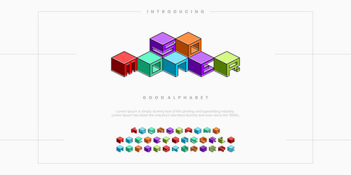 so moner modern abstract digital alphabet font vector image