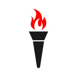 torch icon design template isolated vector image