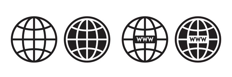 website icon setglob icons web vector image