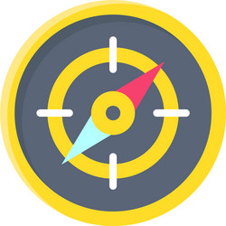 compass icon location map and navigation vector image