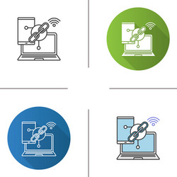 link sharing icon vector image