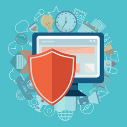 Security Shield Data Protection vector image