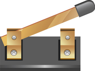 switch electronic circuit object isolated vector image