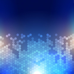 techno abstract background with a hexagon design vector image
