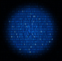 technology concept hex code digital background vector image