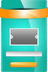web message box or opt vector image