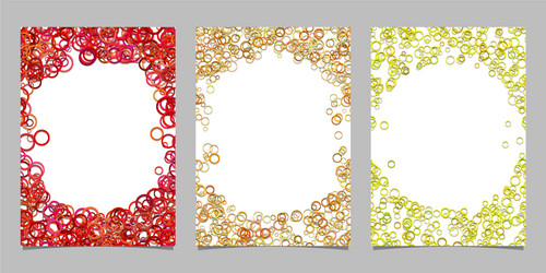 abstract colored brochure template background set vector image