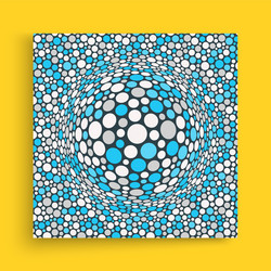 background with convex hemisphere volumetric 3d vector image