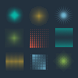 Halftone Dot Patterns vector image