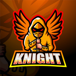 knight mascot esport logo design Vector Image