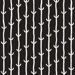 seamless pattern with hand drawn lines abstract vector image