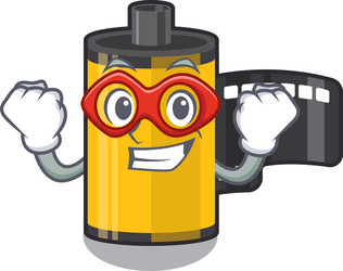 super hero camera roll isolated with character vector image