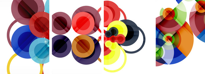 world of geometric elegance with abstract circle vector image