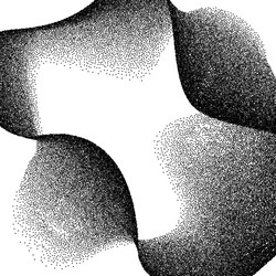 abstract background with wave scattered dots vector image
