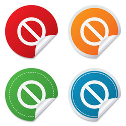 blacklist sign icon user not allowed symbol vector image