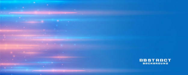 blue background with light streak and text space vector image