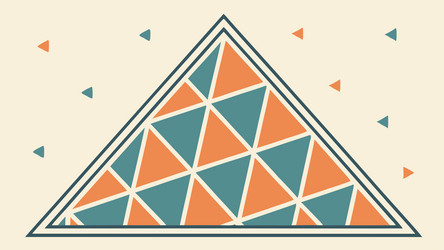 cool-toned geometric pattern triangle abstract vector image