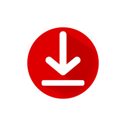 download icon in simple design on an isolated vector image