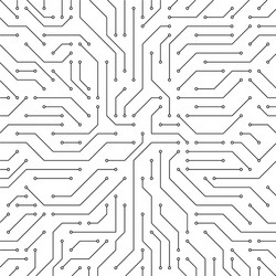 Electronic Circuit Board Pattern vector image