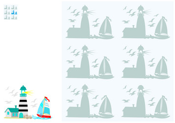 logic puzzle game for young children need to find vector image