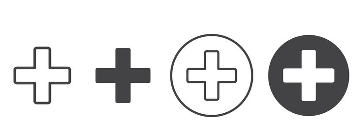 add icon thin line vector image