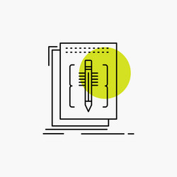 code edit editor language program line icon vector image
