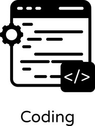 coding vector image