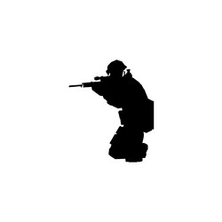 Commando icon simple style no war poster Vector Image