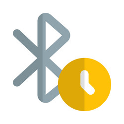 time duration setting in bluetooth vector image
