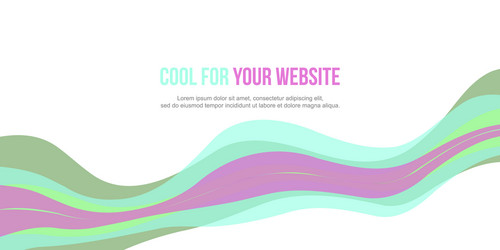 abstract header website design style vector image