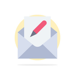 compose edit email envelope mail abstract circle vector image