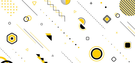 geometric element design memphis style minimal vector image