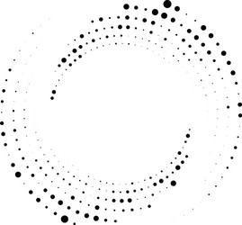random dotted dots halftone speckles concentric vector image