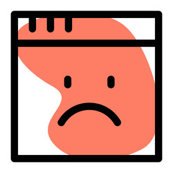 server down due to software issues vector image